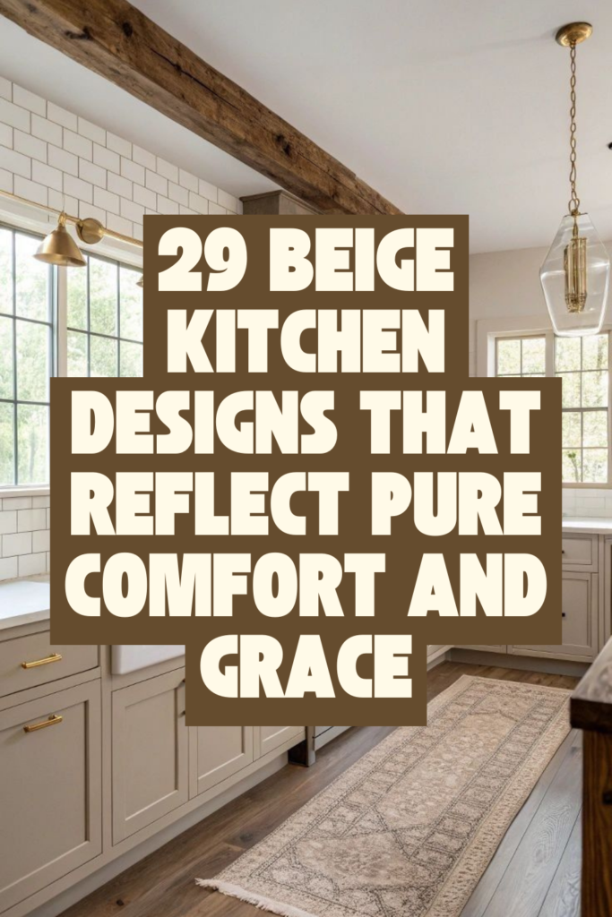 29 Beige Kitchen Cabinets That Pair Perfectly with Marble
