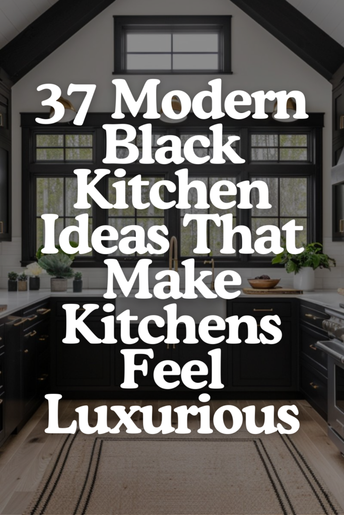 37 Black Kitchen Ideas for the Bold Homeowner