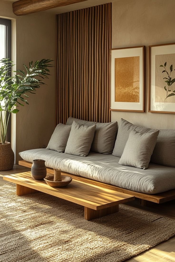 Futon in a Living Room